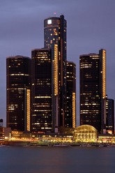 Photo:  Renaissance Center At Dusk